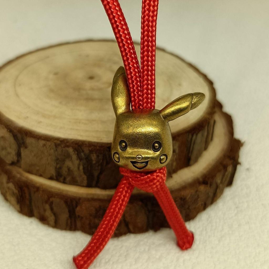 Electric Mouse Knife EDC Paracord & Flashlight Keychain Pendant