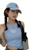 Jennie Fashion Vielseitiges Sportliches Weißes Buchstaben Camisole Tanktop für Damen