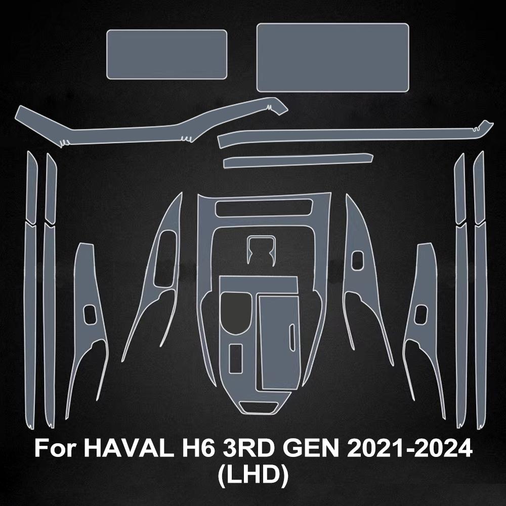 

Pre-cut Car Tpu Transparent Film for Haval H6 3rd Gen 2025-2025 Center Console Navigation Dashboard Gear Panel PPF Cover