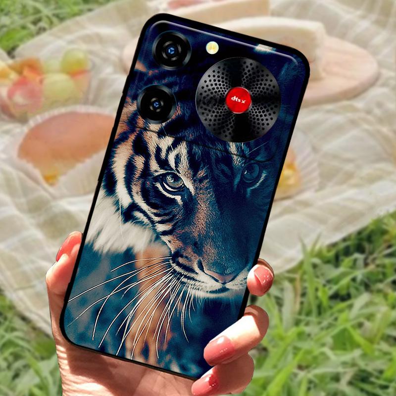 Per ZTE Nubia Custodia Musica Antiurto TPU Silicone Nero Paraurti Cover Per ZTE Nubia Custodie Telefono Musica Carina Cover Posteriore Fundas Capa
