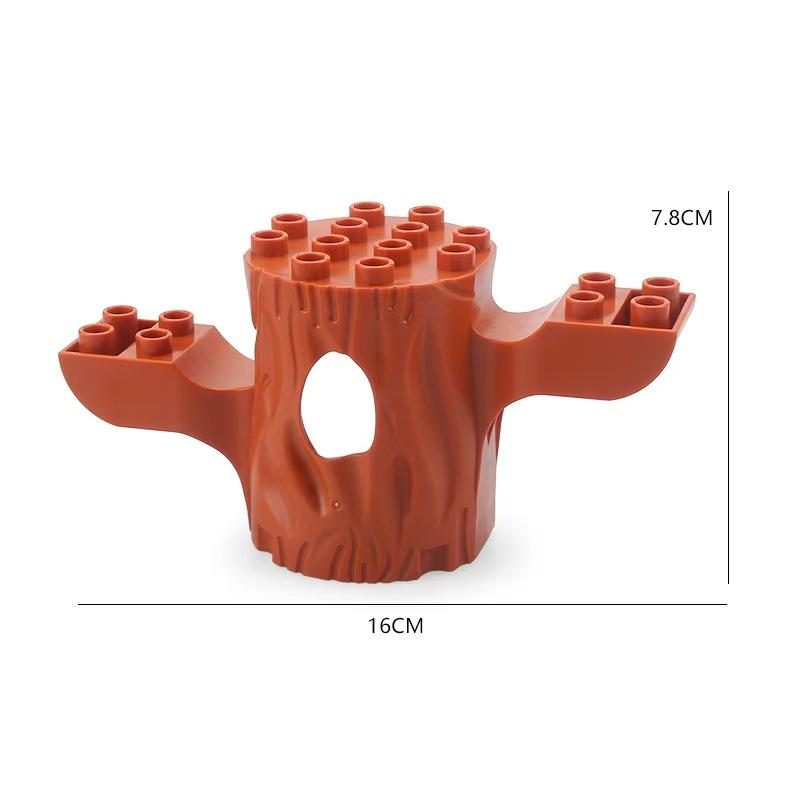 Große Bausteine Outdoor Wald Pflanzen Serie Blume Gras Baum Bauernhof Schmuck Zubehör Kompatible Szenen Spielzeug Kinder Bausteine