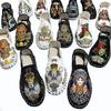 Fashion Cloth Shoes Embroidery Flower Social Guy Male Moccasin-Gommino Student Casual Shoes Fashion National Chinese Style 2024