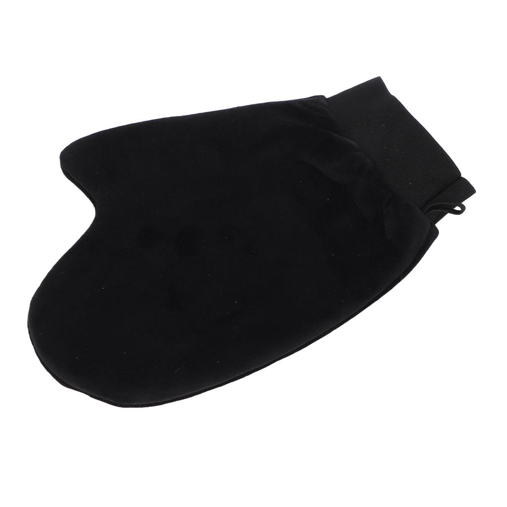 Tanning Gloves Black Elastic Wrist Flocking Self Tanning Mitt Applicator for Sunless Tanner and