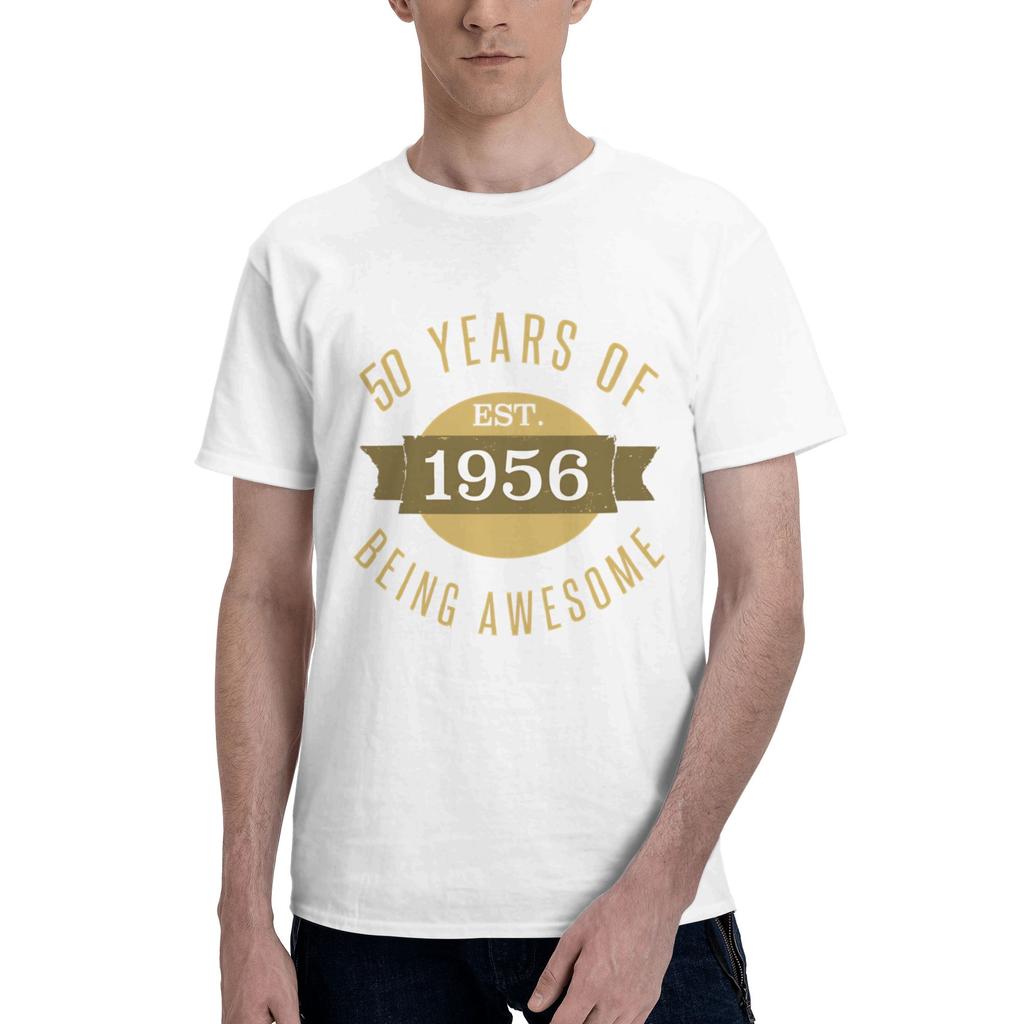 Established 1956 Mens T Shirts 70 Birthday Unique Tees Short Sleeve Crewneck Cotton New Arrival Tops TShirt