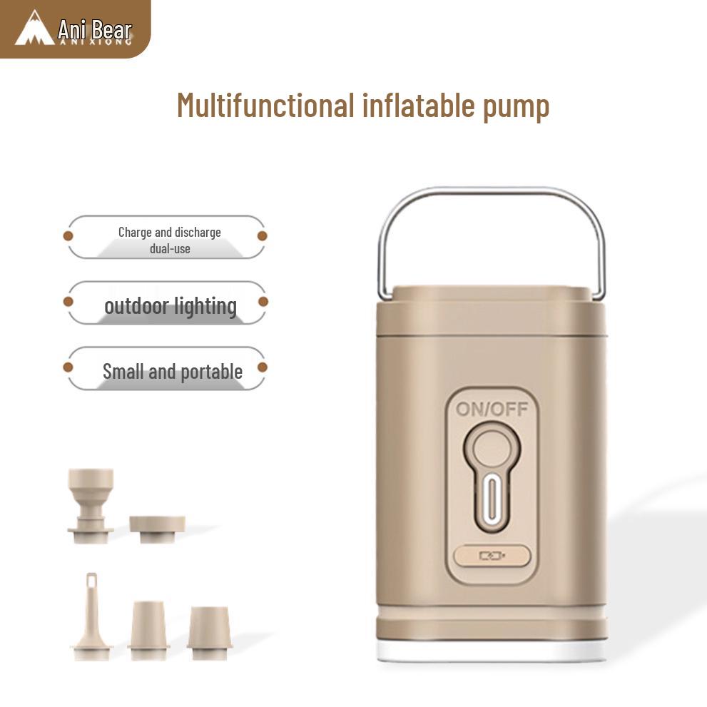 Ani Bear Outdoor Electric Pump for Air Mattress and Tent Inflation, Deflation, and Portable Lighting