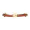 Logo-Muster Kalbslederarmband Damen leicht 147235-200-hellbraun M/L