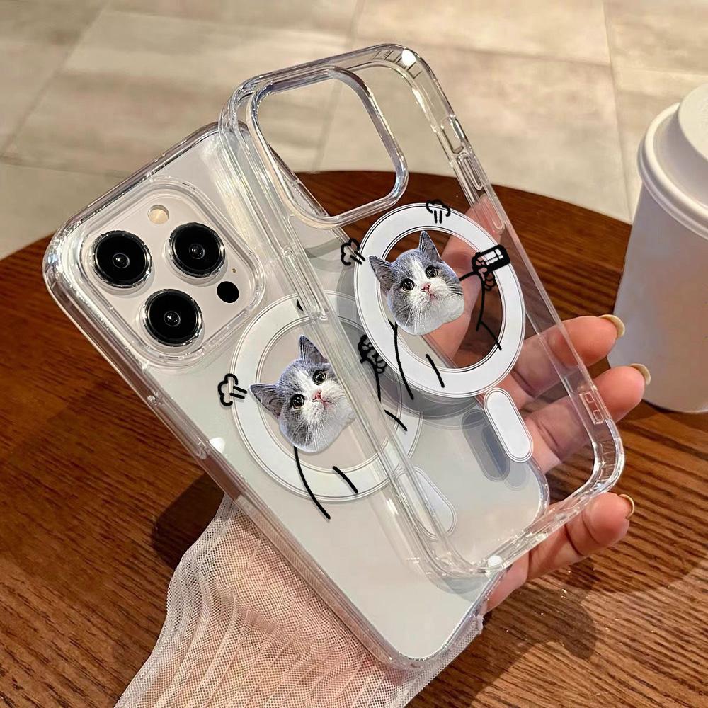 Magnetic Phone Case for iPhone 12 14 16 17 Pro 17 16 15 14 13 12 Pro Max  12 13 14 15  16 High Quality Shockproof Shell Full Protection Cute Style