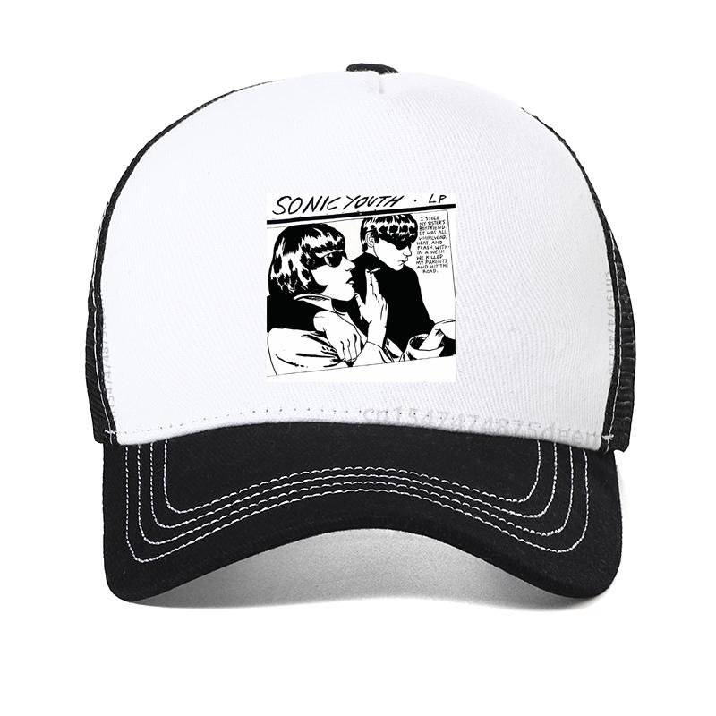 Sonic Youth Rock Band Baseball Cap Male Harajuku Casual New Dad Hat Summer Mesh Cool Snapback Hats Bone Garros
