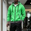 Felpa con cappuccio da uomo mezza zip con tasche multiple, felpa casual per sport all'aperto