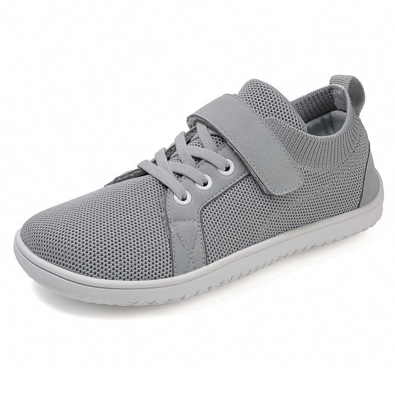 Children'S Wide Last Shoes Fly-Woven Shoes Sports Shoes Boys And Girls Students Low-Top Velcro Outdoor Leisure