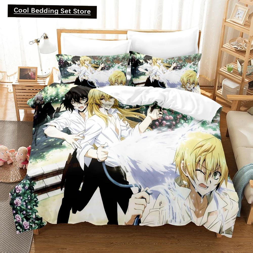 3D Tisk Anime Pandora Hearts Ložní Sada, Povlak na Peřinu Ložní Sada Přikrývka Povlak na Polštář, Velikost King Queen Twin Chlapci Dívky Dospělí