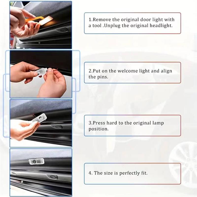 Car door lights welcome lights night signal lights for BYD EV Han DM Song PLUS Qin PRO Seal EA1 exit warning lights
