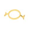 3Pcs Gold Wax Seal Stamp Rings 3 Shapes Wax Seal Stamp Mold Durable Wax Seal Rings  Document Sealing