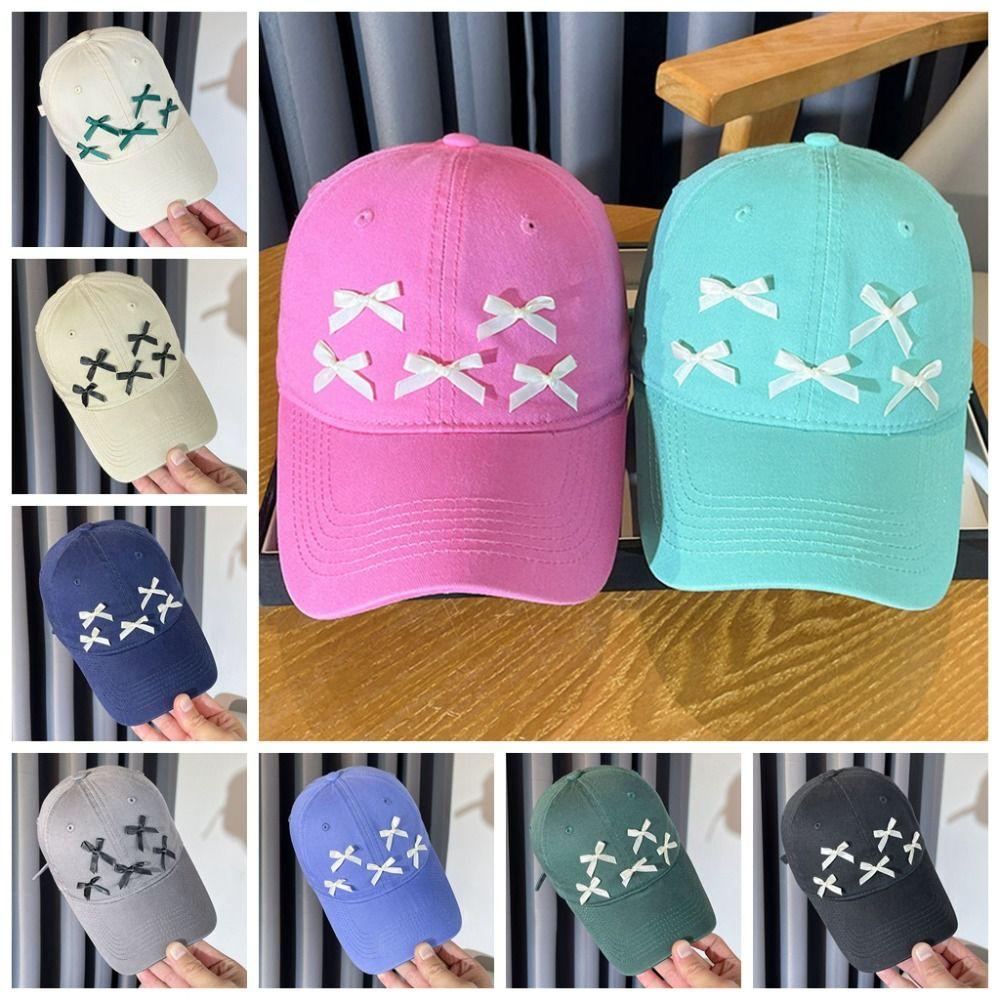 

Повседневная бейсболка с бантом, ретро-шляпа от солнца, солнцезащитные женские шляпы, бейсболка с бантом, спортивная