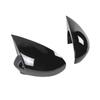 For Fiat Punto 500 2009 2010 2011-2018 ABS Car Rearview Side Mirror Cover Wing Cap Exterior Door Trim Adhesive Sticker Parts