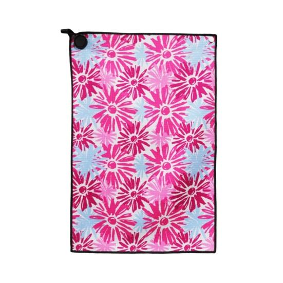 Magnetic Golf Towel with Strong Magnet Microfiber Waffle Golf Bag Towel Printed Golf Towel Golf Ball Cleaner