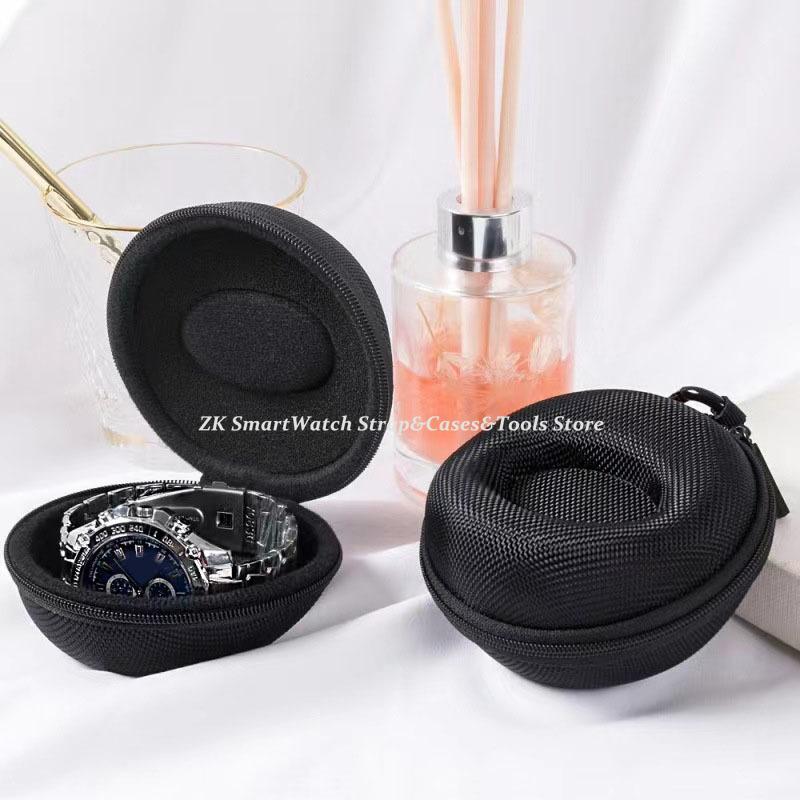 Portable EVA Single Watch Travel Case Watch Storage Organizer Boxes Watch Holder Waterproof for Smartwatches Zippered Container