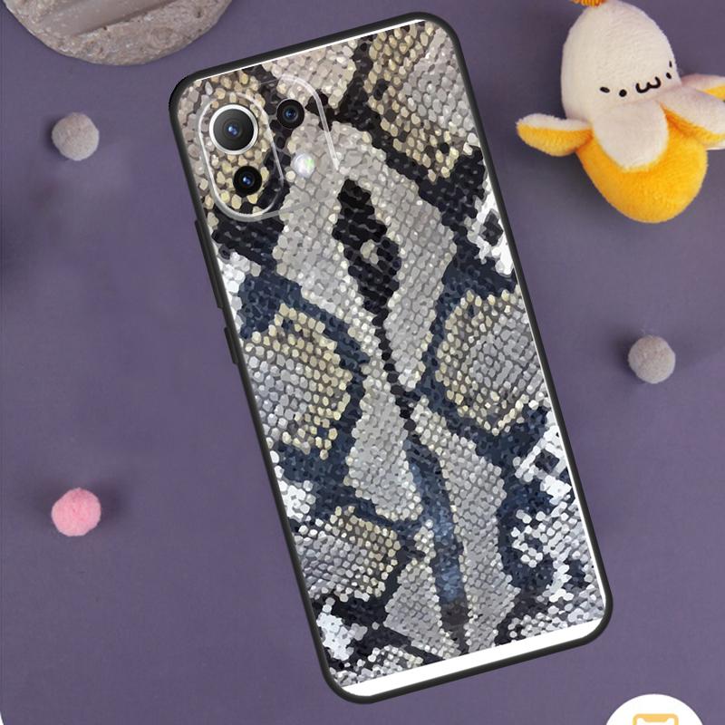 Snake Skin Case For Xiaomi 15 14 Ultra 13T 14T 15T 17 Pro Max POCO F8 Ultra F5 F6 F7 X5 X6 X7 Pro Cover