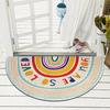 Arch Door Mats Outdoor Indoor Antiwear PVC Waterproof Ant-Slip Bedroom Rugs and Carpets Rainbow Printed Entrance Doormat