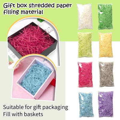 Relleno de Papel Triturado Ondulado, Relleno de Papel Triturado para Cajas de Regalo, Papel de Hierba de Pascua, Adecuado Para Envolver Regalos y Rellenar Cestas.