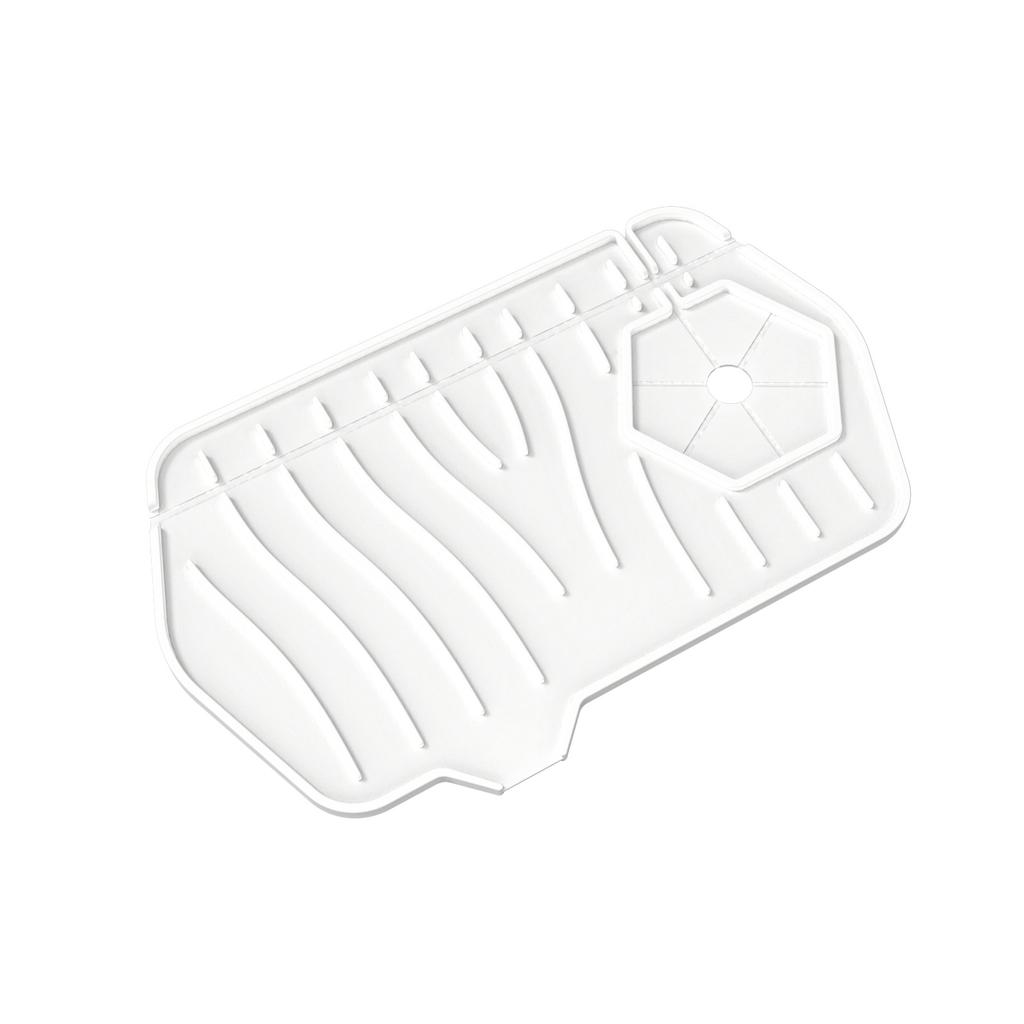 Kitchen Silicone Faucet Mat Sink Splash Guard Faucet Drainage Mat Drying Pad Kitchen Bathroom Double-sided Water Draining Pad