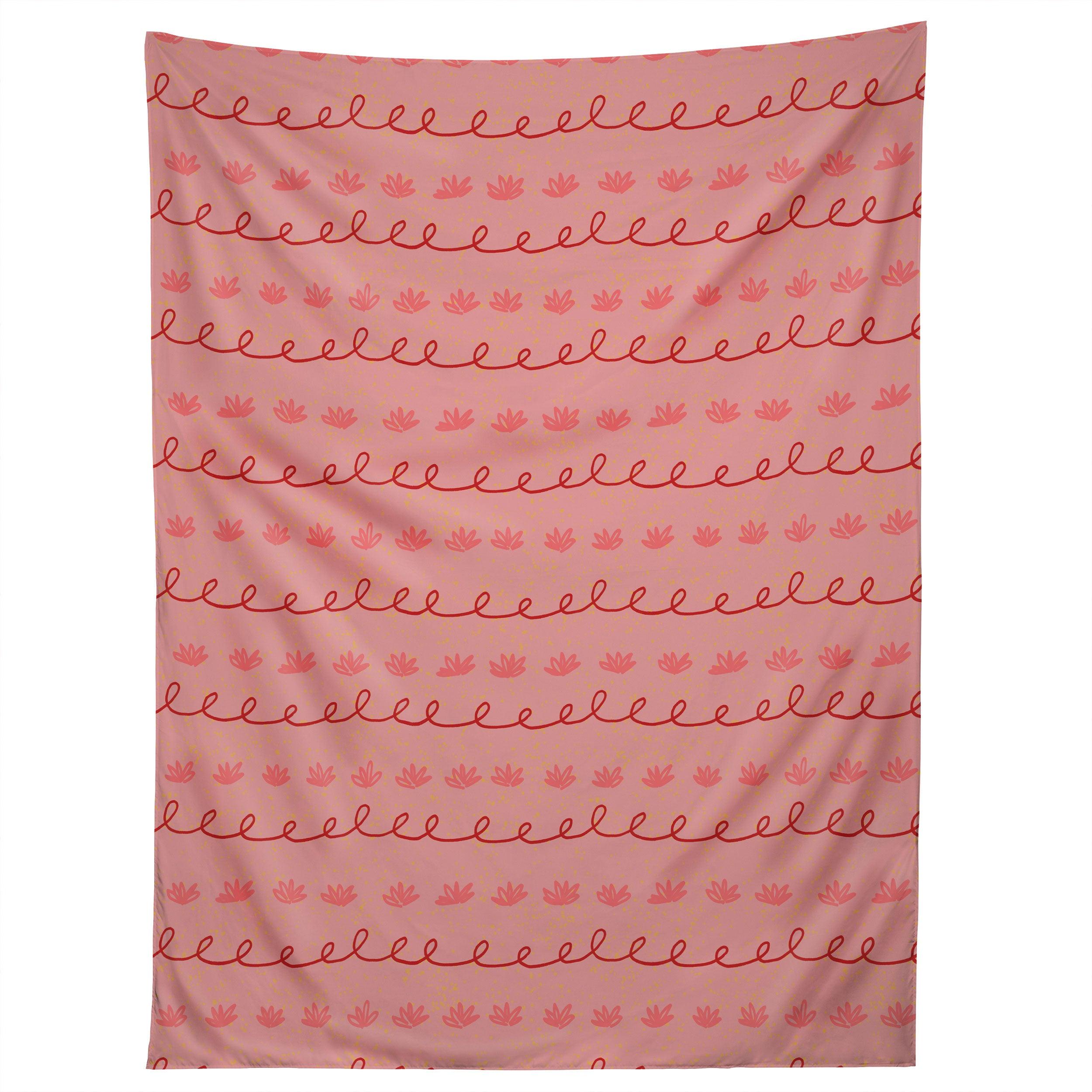 ABSTRACT COOKIE PATTERN DOODLE tapestry 75x100