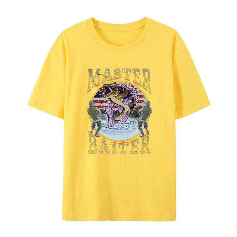 MASTER BAITER Fishing Casual TShirt Mens and Womens Luxury Brand Top