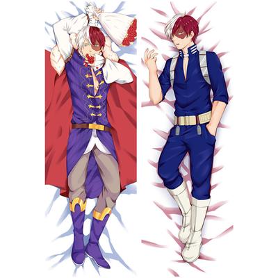 60x180cm Anime My Hero Academia Midoriya Izuku Todoroki Shoto Dakimakura-Hülle Zweiseitiger 3D-Druck-Bettumarmungs-Körperkissenbezug