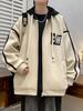 Hooded Casual Baseball Jacket for Teen Boys and Men's 2024 Stylish Outerwear