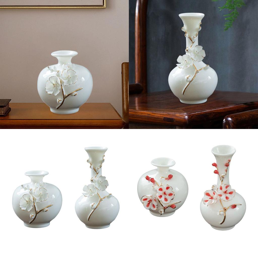 Ceramic Flower Vase Classic Minimalist Flower Arrangement Plant Pot for Farmhouse Office Table Centerpieces Desktop Decoration