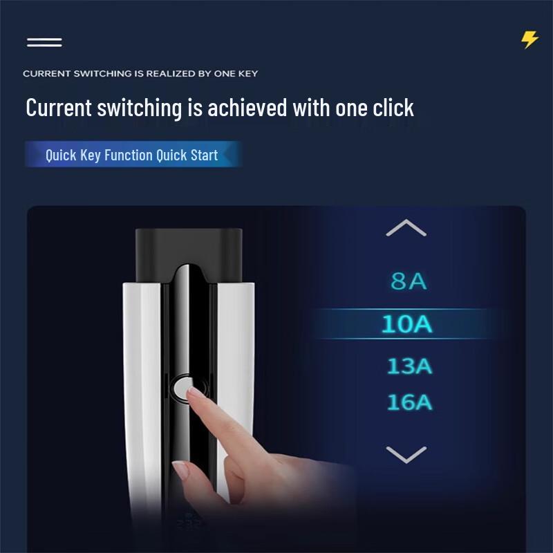 Portable EV Charger with Adjustable Current