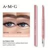 Dual-Ended Eyeshadow & Highlighter - Pink Brown Glitter Liquid Eyeliner for Beginners, Smooth Makeup Tool for Precise Eye Bag & Eye Enlargement