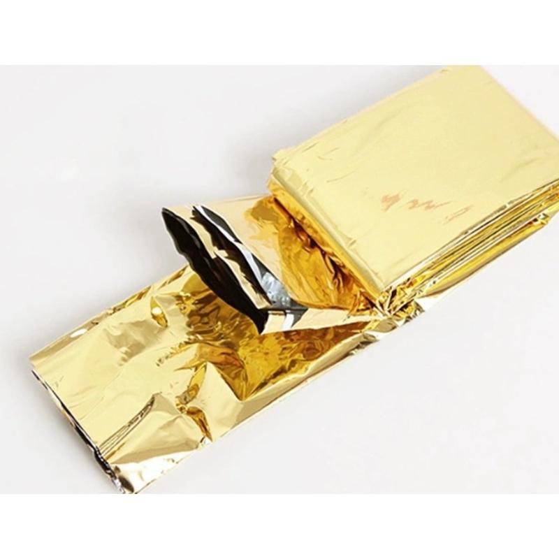 5 szt. Wodoodporny koc ratunkowy na zewnątrz, odblaskowy koc na maratony na zewnątrz i na zimną pogodę