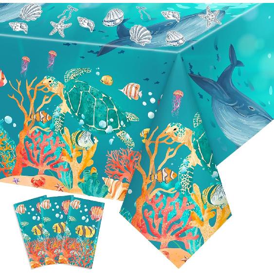 Sea Confetti,100PCS Blue Bow Starfish and Seashell Confetti Beach Sea Theme Party Table Decorations for Summer Birthday Baby Shower Wedding