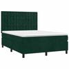 Maison Exclusive - Sommier à lattes de lit et matelas Vert foncé 140x200cm Velours