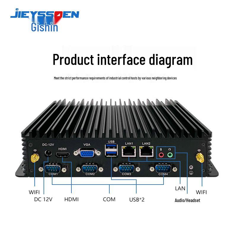 JIEYSSOEN Fanless Mini Industrial PC (CN version)