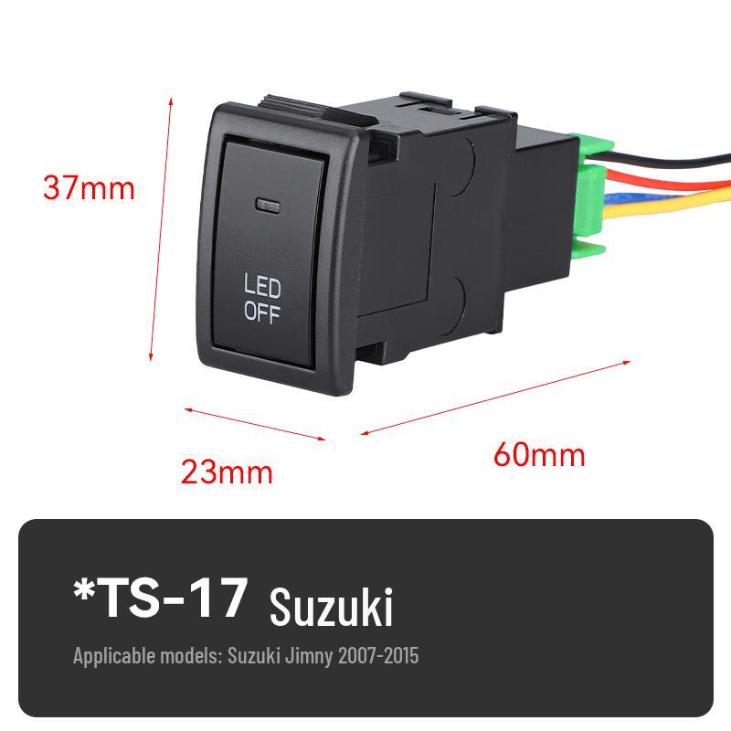 Universal Car Fog Light Switch for Toyota, Honda, Nissan, Renault, Mitsubishi, Isuzu, Hyundai - Button & Modification Compatible