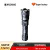 High-Brightness Rechargeable LED Zoom Flashlight for Outdoor and Household Use