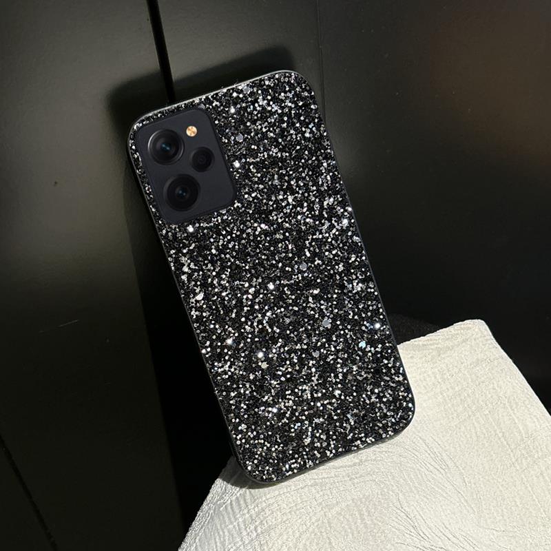 Luxury Black Rhinestone Glitter Diamond Leather Fashion Phone Case For Xiaomi Redmi Note 11 12 13 Plus Pro + 4G 5G 11S 12S Cover