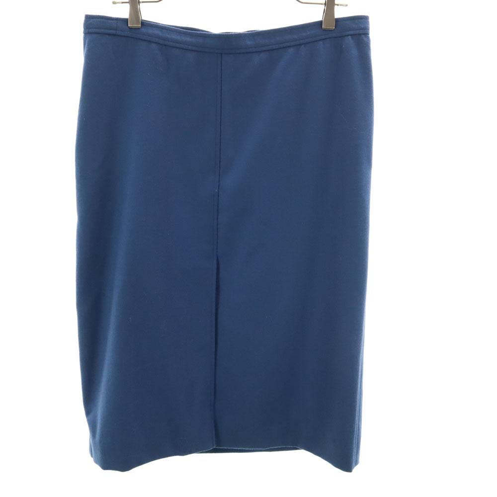 YVES SAINT LAURENT 90s Made in France Old Mimole length Tight Skirt Women Used