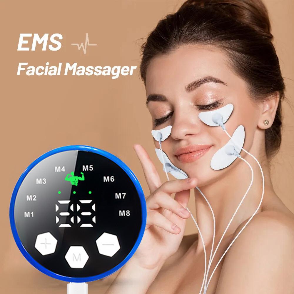 Cross-Border Microcurrent Facial Massager: Firming, Wrinkle Removal, Low-Frequency Pulse Beauty Device.