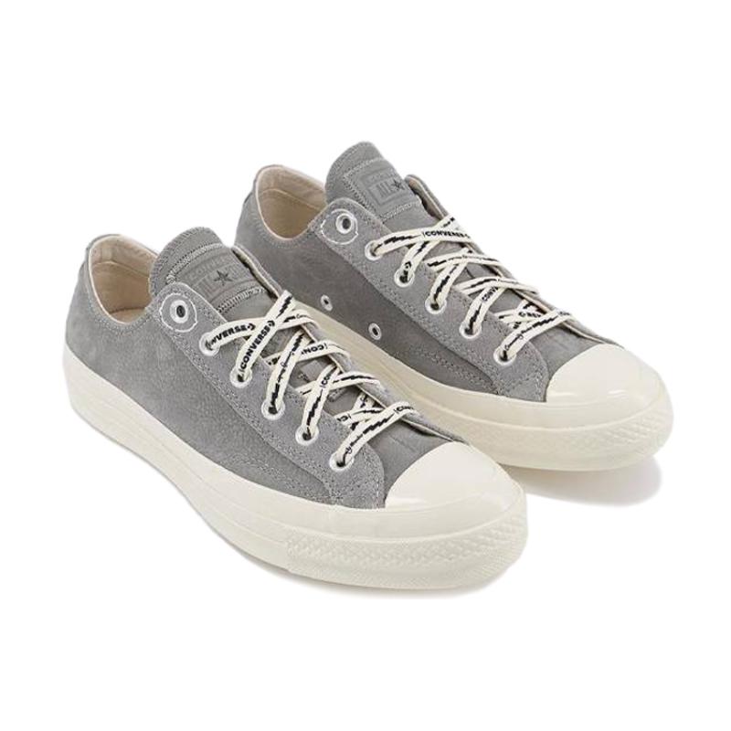 Offspring Community X Converse Chuck Taylor All Star 1970s Non-Slip and Abrasion Low Top Board Shoes Unisex Grey