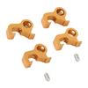 4PCS Micro Breaker Lockout Aluminum Alloy Sparkproof Circuit Breaker Lock for Industrial Electrical