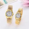 Couple Wrist Watches Stainless Steel Band Quartz Movement Wristwatch