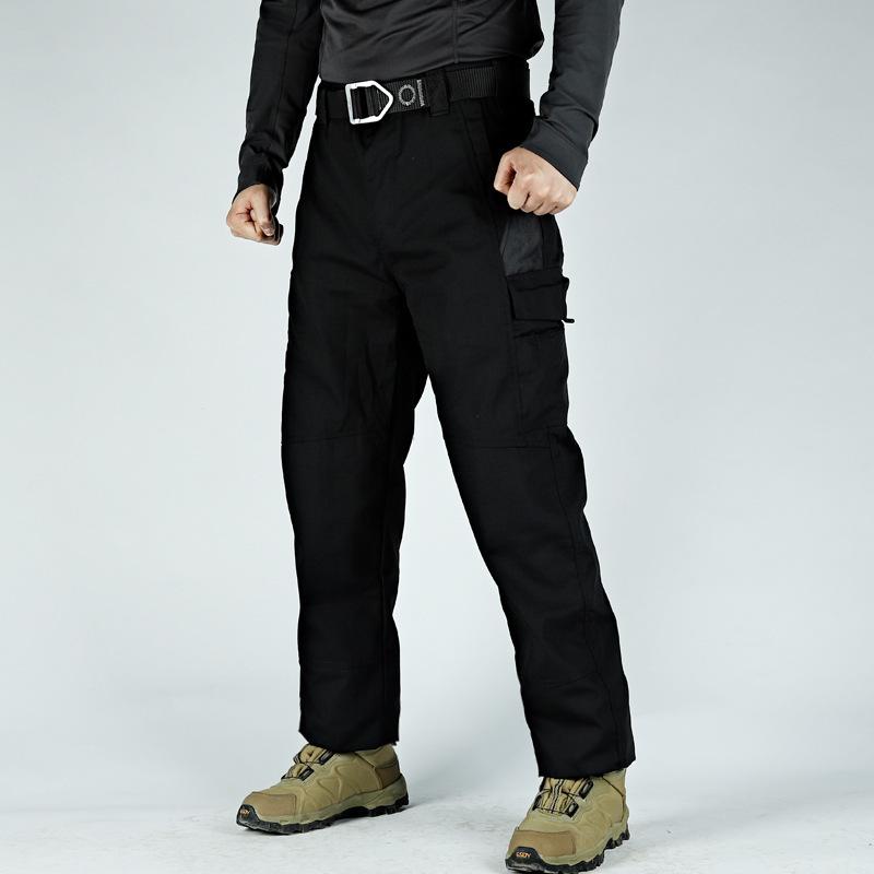 Men's Pants Pockets Work Trousers Casual Tactical Pants Outwear Straight Autumn Winter