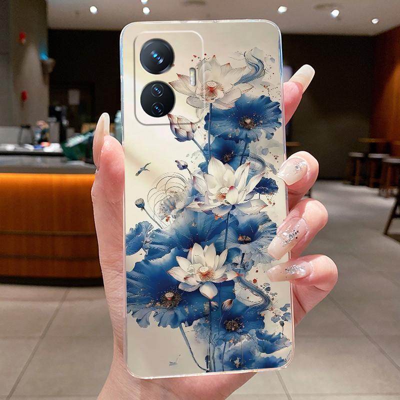 For vivo T1 4G Case Clear Luxury Dragon Cute Cool Boys Girls Phone Case For Vivo Y55 4G iQOO Z6 T1 44W Soft Silicone Back Cover