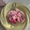 Creative Simulation Flower Orchid Lily Keychain Backpack Decoration Colorful Simulation Flower Keyring Gifts Flower Bag Pendant