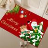 Non-Slip Christmas Cartoon Floor Mat for Entryway, Living Room, and Bathroom