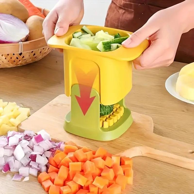 Tritatutto multifunzionale per verdure, tagliapasta a pressione manuale, affettatrice per cipolle, affettatrice per patatine fritte, gadget da cucina, affettatrice per cetrioli e patate, utensili da cucina