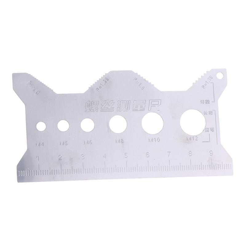 3/2/1Pcs Ruler Screw Measuring Ruler Precise Pitch Measurement Thread Gauge Screw Measurement Ruler Stainless Steel Measuring